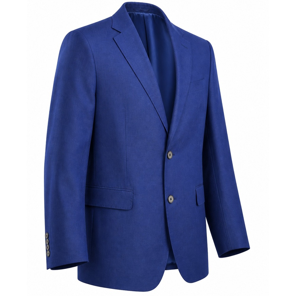 Ralph Ralph Lauren Linen Blazer 48XL Navy Blue Notched 2 Button LS